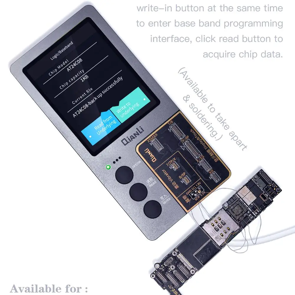 QianLi iCopy Vibrator/light sensor repair instrument Q2.0 LCD datarecovery  for IOS