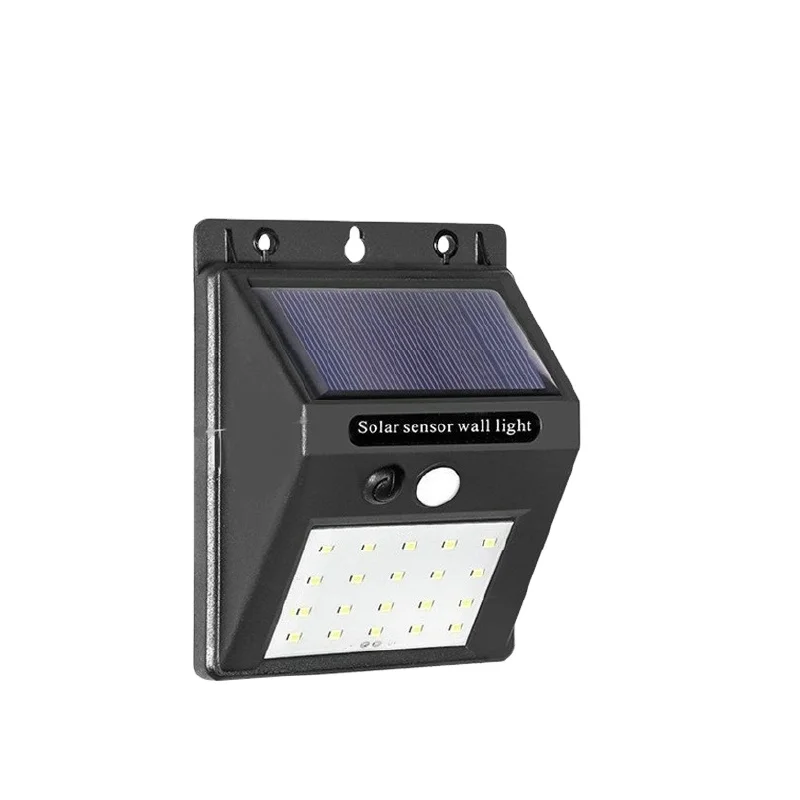Уличный настенный светильник на солнечной батарее с датчиком движения