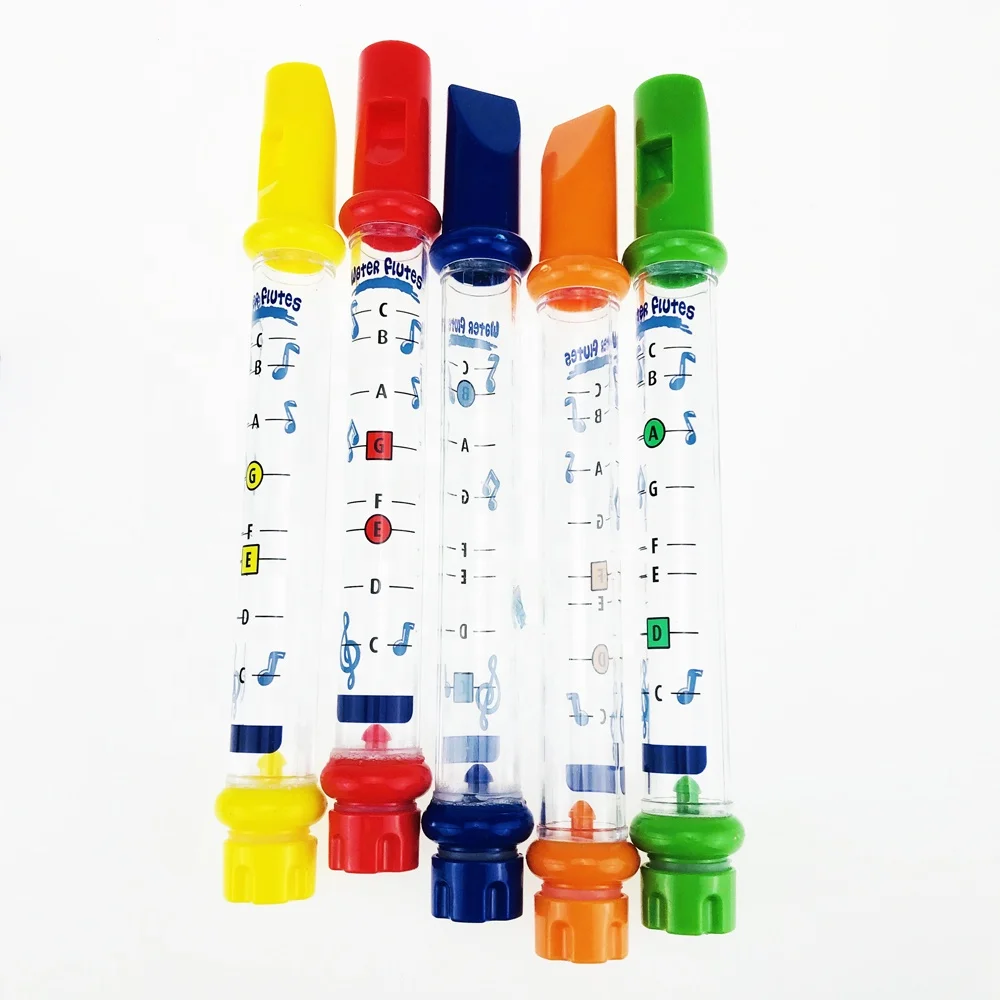5Pcs/1 Water Flute Toy Kids Children Colorful Water Flutes Bath Tub Tunes Toys Fun Music Sounds Baby Shower Bath Toy