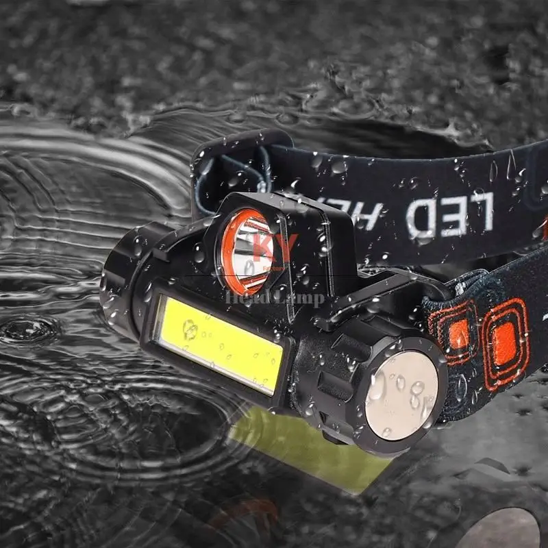 Outdoor Camping Hiking Fishing Zoomable Aluminum Water Proof 3 LED Headlamp Flashlight Led Head Light Mining Head Lamp