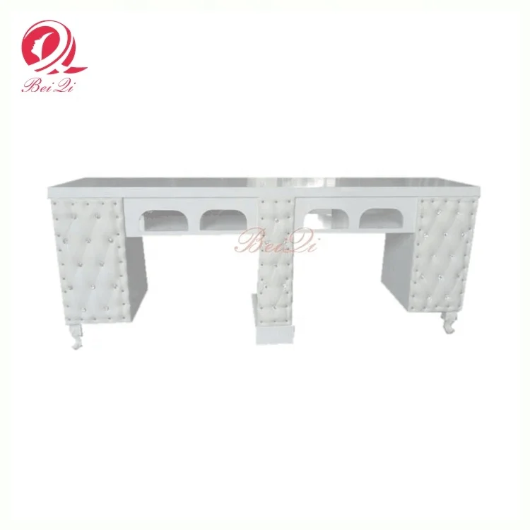 Modern nail salon furniture white mesa manicure portatil acrylic nail table station china manufacturer