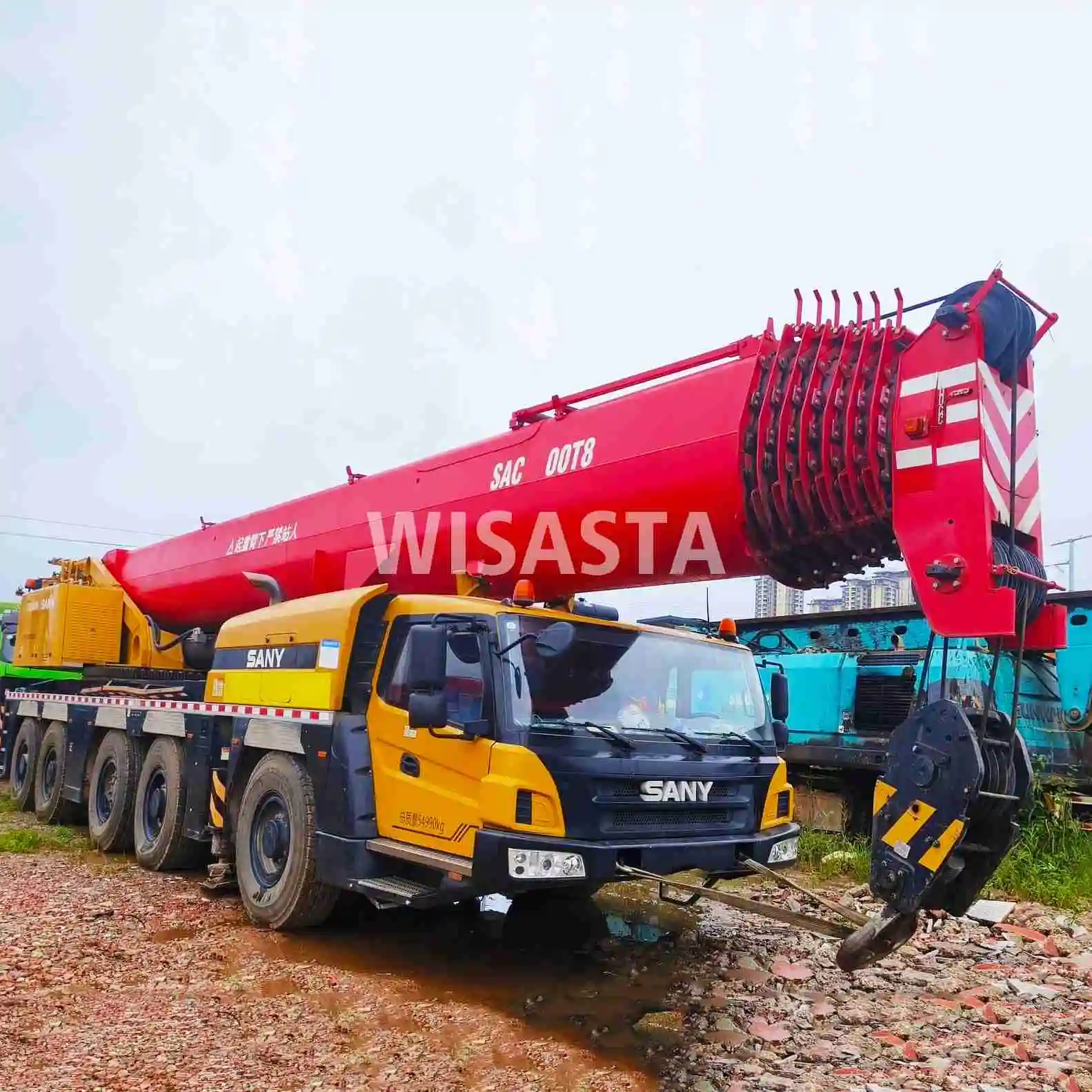 Factory Price Low Hour Good Condition Used 2021 Sany 160 Tons All Terrain Lifting Capacity Hydraulic Crane For Sale