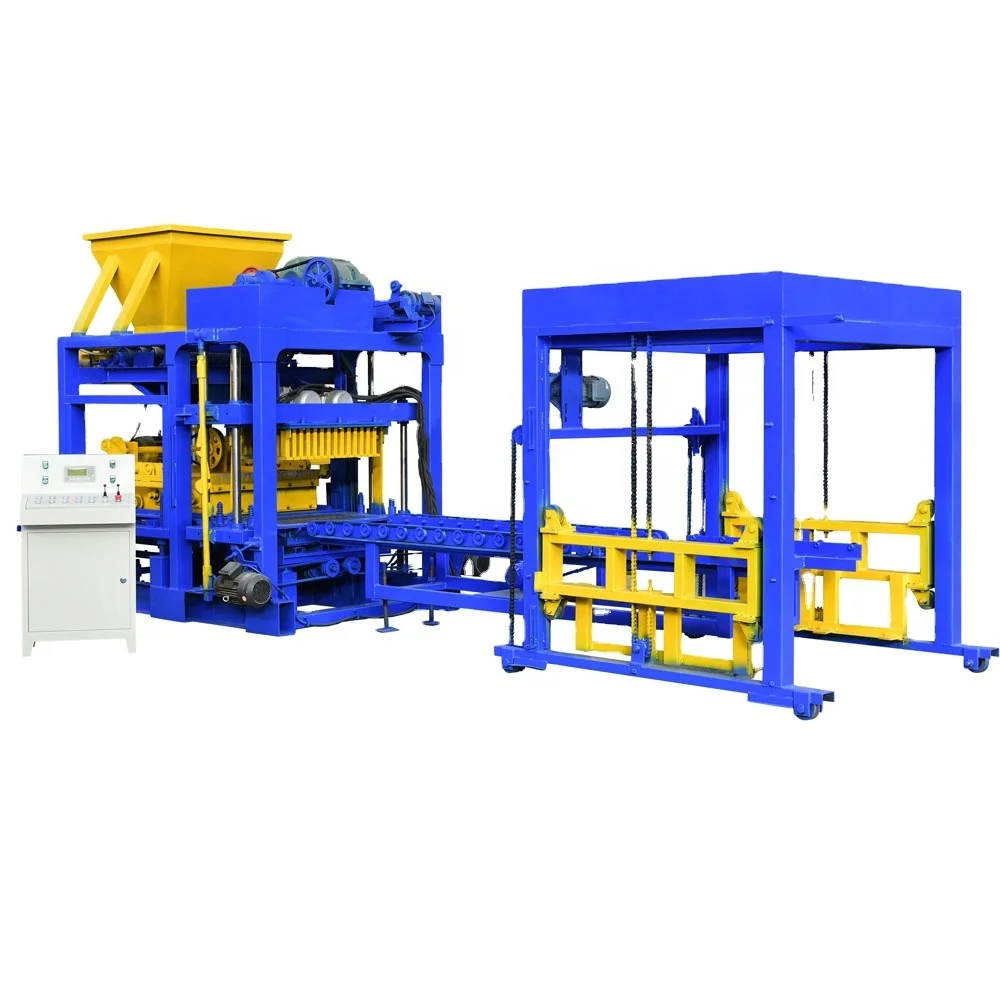 4-15 Automatic Machines To Make Cement Block Concrete Hollow Brick Making Machine In Haiti