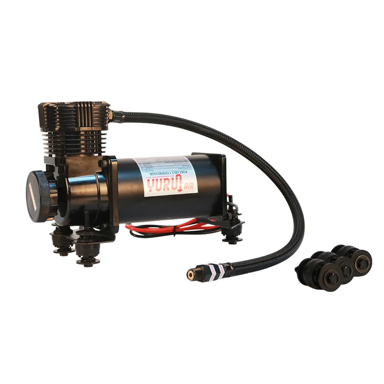2022  low noise air ride pump 12V  suspension compressor 200 PSI air lift compressor with air filter