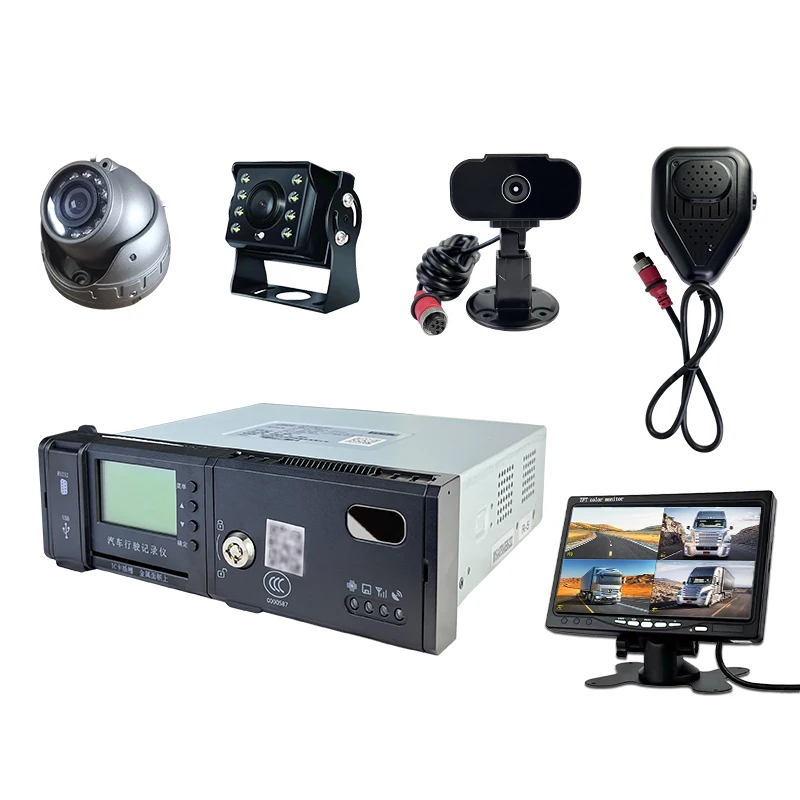 High Quality ambulance 4 Channel GPS HDD Mobile DVR gsm ahd gps pack AHD 720P Recording