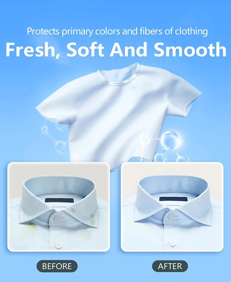 Laundry Sheet Washing Detergent Paper Soap Sheets Hypoallergenic Waterless Detergent in Sheets