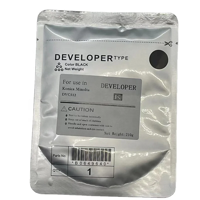 Совместимый цветной тонер DV512 разработчик для Konica Minolta Bizhub C221 C224 C284 C364 C454 C554 порошок