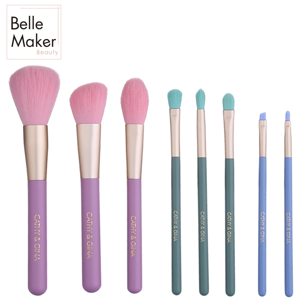 Лидер продаж, мультяшный стиль, 8 шт., BTS, кисти для макияжа, косплей, милая бижутерия, тени для век, косметика, набор кистей для макияжа, подарок для девочек