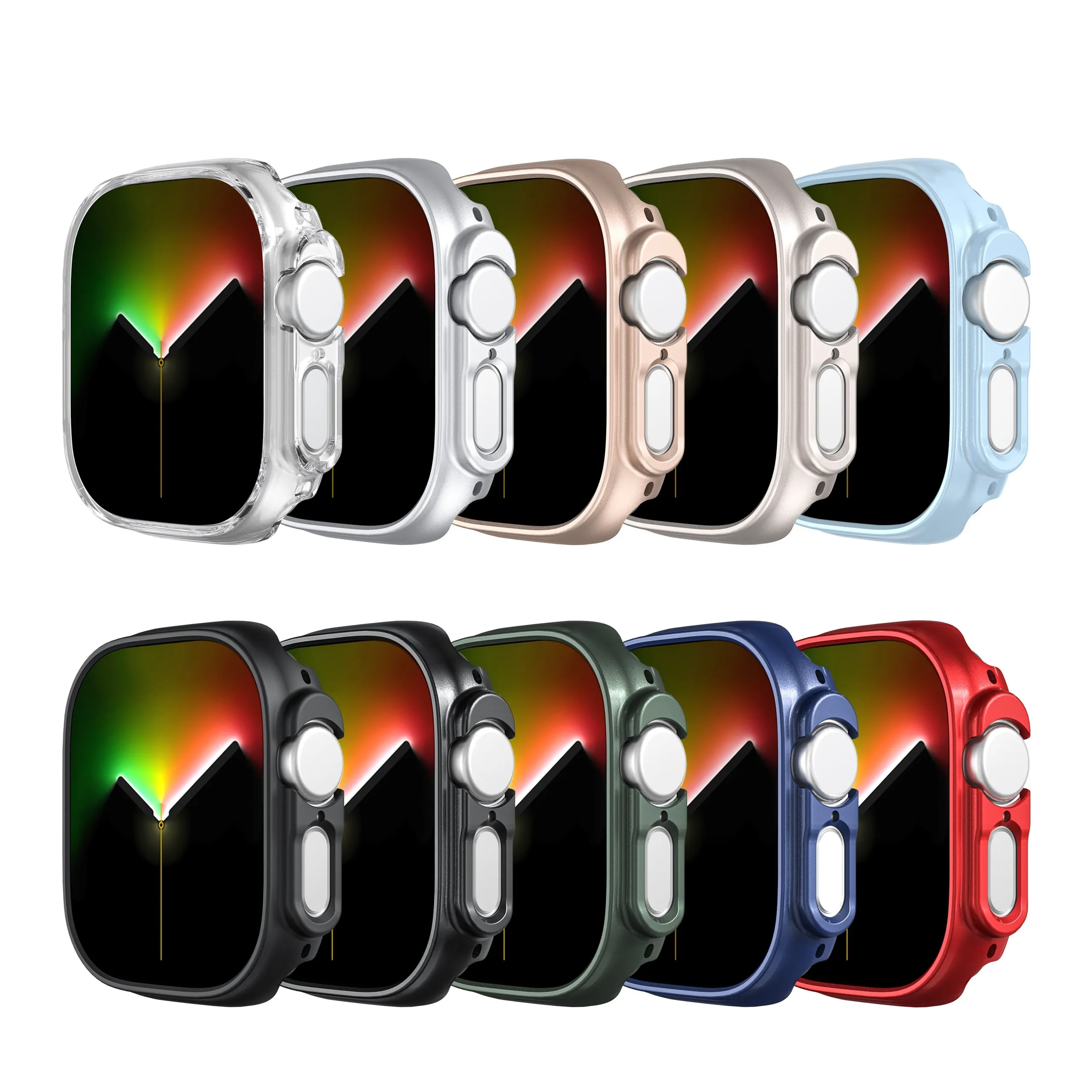 Аксессуары для iwatch матовый чехол 49 мм с вырезами PC защитный чехол для Apple Watch Ultra Shell