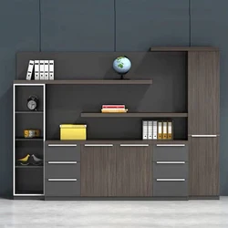New Design High Capacity Modular Filling Cabinet Elegant With Swing Doors Multi-Functional Home Office Black File Cabinet