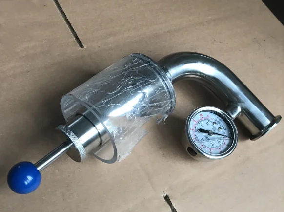 1-1/2' stainless steel 304 breather valve sanitary pressure release air vent valve