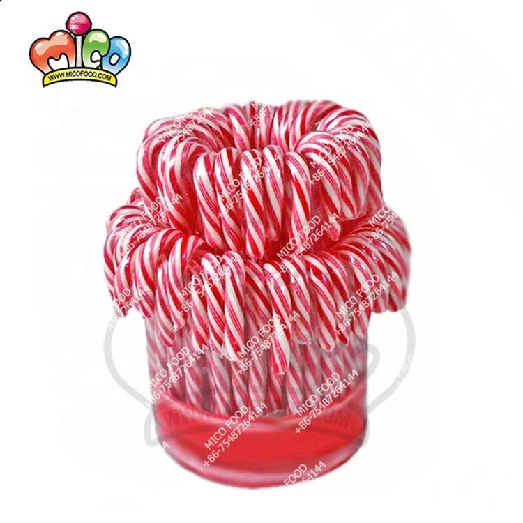 13g Halal Of Cane Shape Hard Candy Christmas Tree Package For Christmas