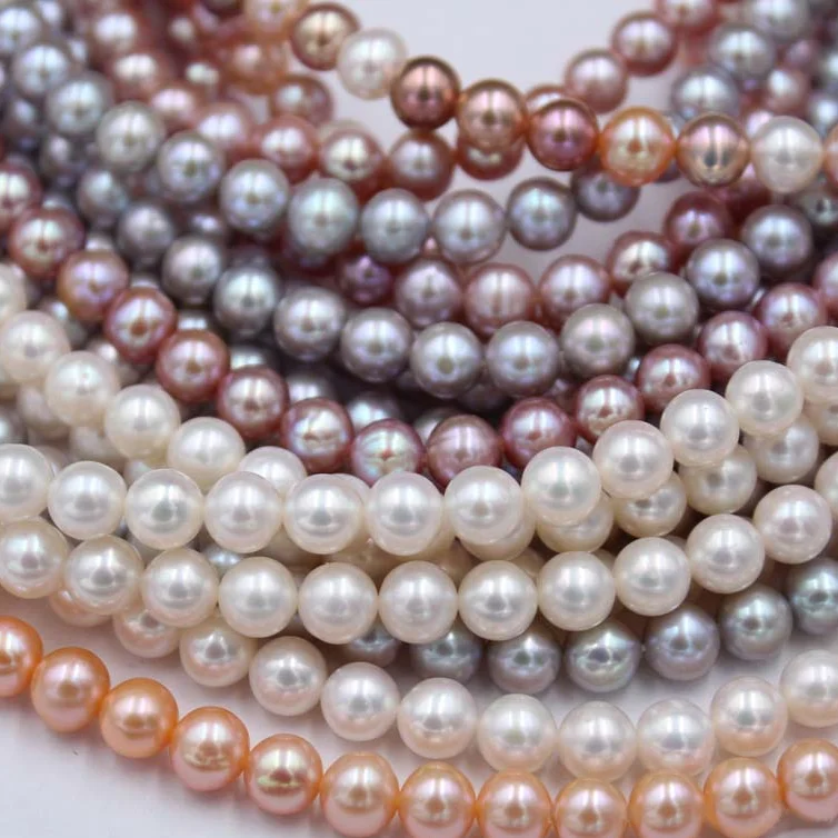 7-8mm wholesale natural purple freshwater potato pearls