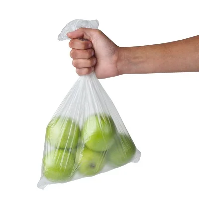 Food fresh hdpe ldpe biodegradable star seal plastic produce bag clear packaging shopping roll food bags on roll for produce