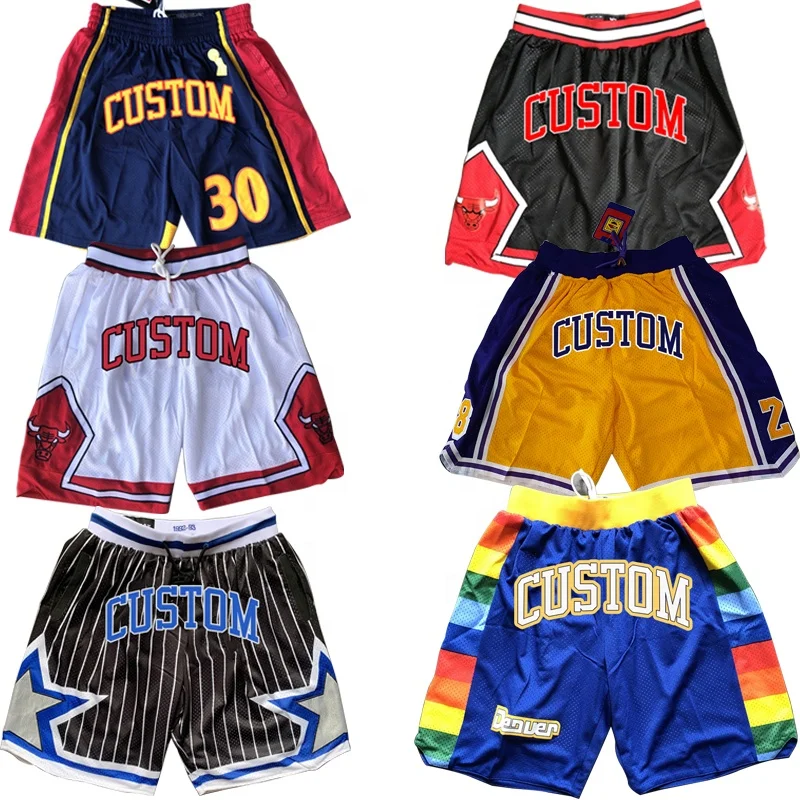 
Custom LOGO embroidery best basketball shorts wholesale 2021 blank mesh basketball team shorts design with pockets 