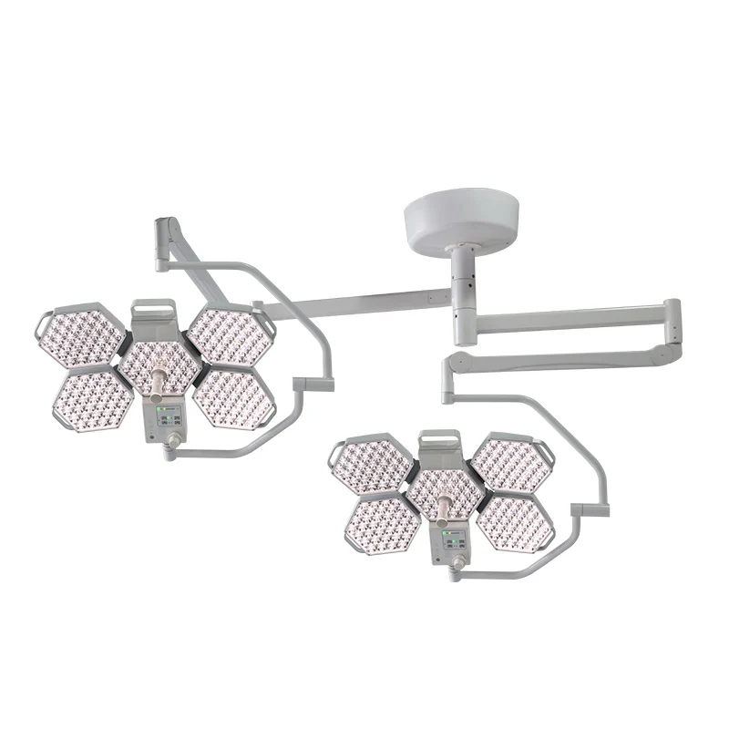 Beauty Design Double Ceiling Mounted Shadowless LED Medical Light Theater LED Surgical Operation Lamp