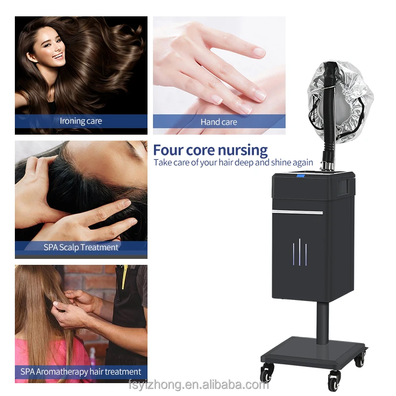 Top Manufacturer Professional Cap Bonnet Ionic Micro Mist Micromist Hair Salon Steamer Machine with Care Hari SPA Care Treatment