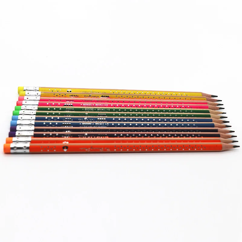 
HB Pencil Naturaland Colour Strip Star Body With Erase 