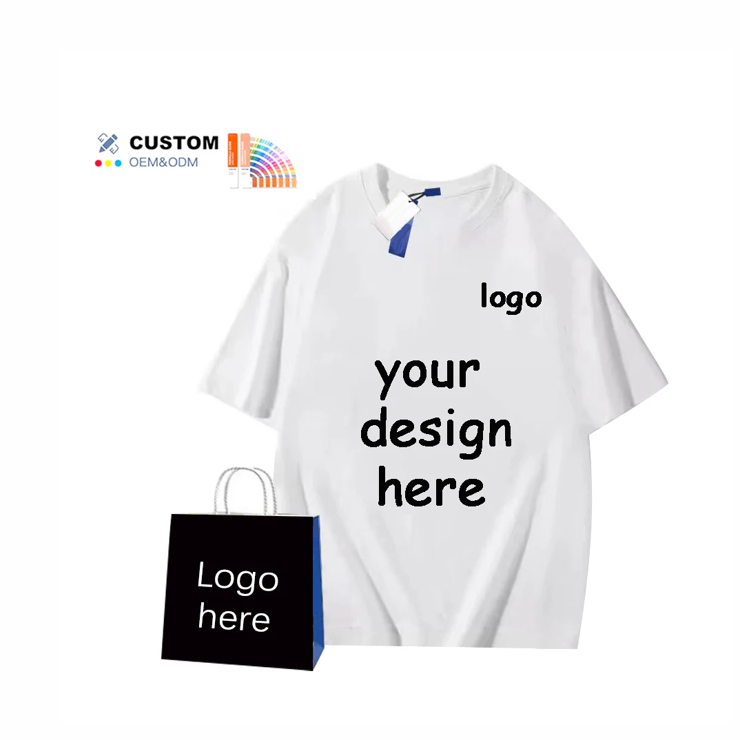 Wholesale Unisex T-Shirt High Quality White Cotton Drop Shoulder Oversized Sports Custom T Shirt For Election