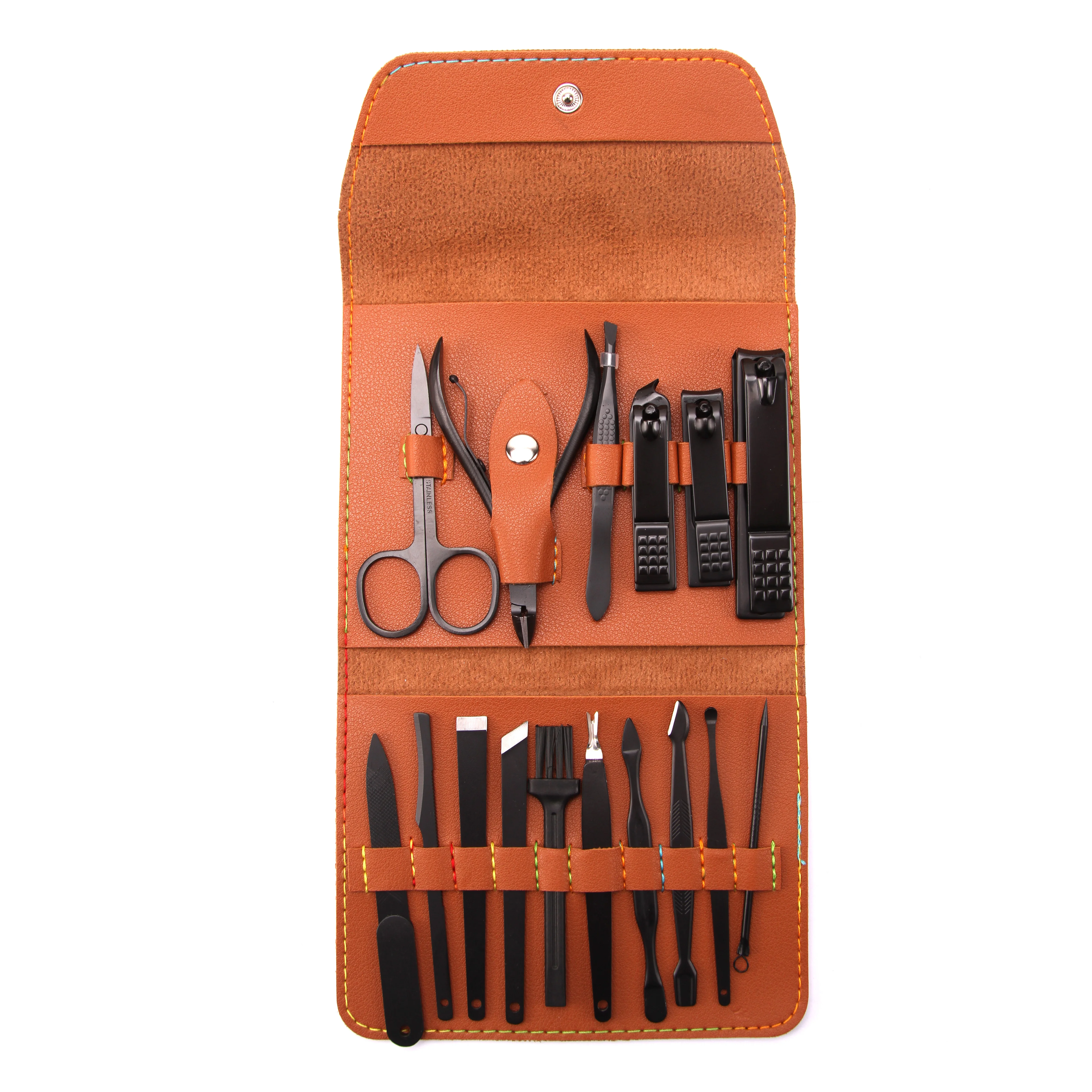 Nail Clipper Kit Luxury Manicure 16 In 1 Professional Pedicure Set Grooming kit Gift for Men