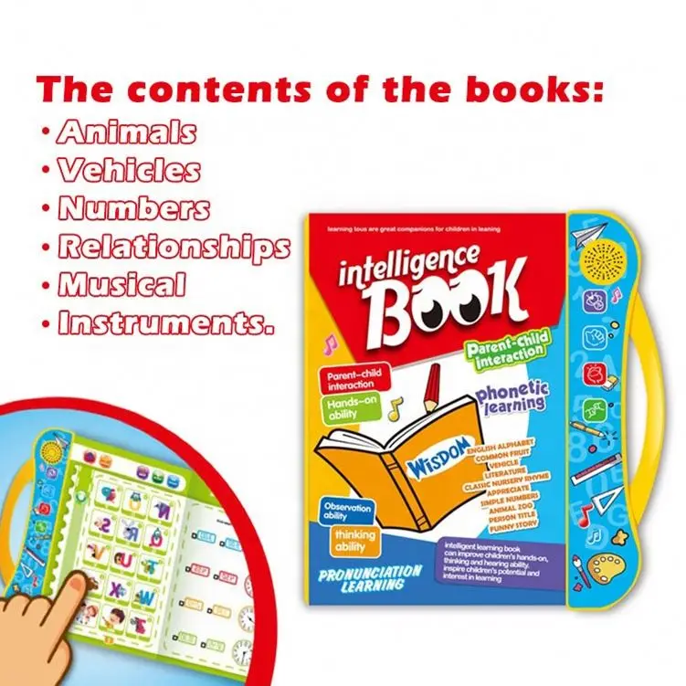 Children English Learning Touch Reading Sound Book Kids E Audio Electronic books with Certificate