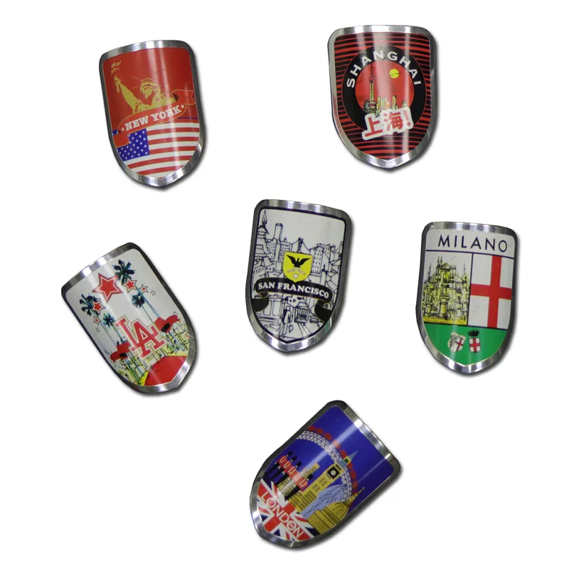 Wholesale ODM Custom Car Emblem Badge Embossed Clear Pattern Metal Names Car Interior Accessories License Plate