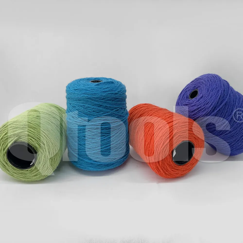 Low MOQ Qtools Tufting Gun Wool Yarn Ready Stock 500g Color 100% New Zealand Wool Yarn For Tufting Rug For Tufting Gun