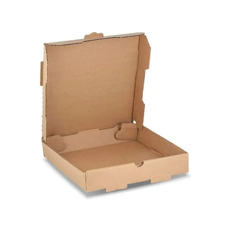 Cheap white brown pizza box Standard size pizza delivery box with logo Cardboard Takeaway Pizza Box