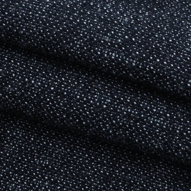 55%Hemp 45% Organic Cotton Jacquard Denim Fabric For Jeans (HG78B098A)