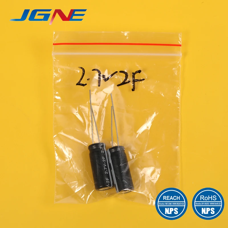 Original 2.7v 2F Ultracapacitor supercapitor 2F 8*20.1mm farad super capacitor for navigator IOT