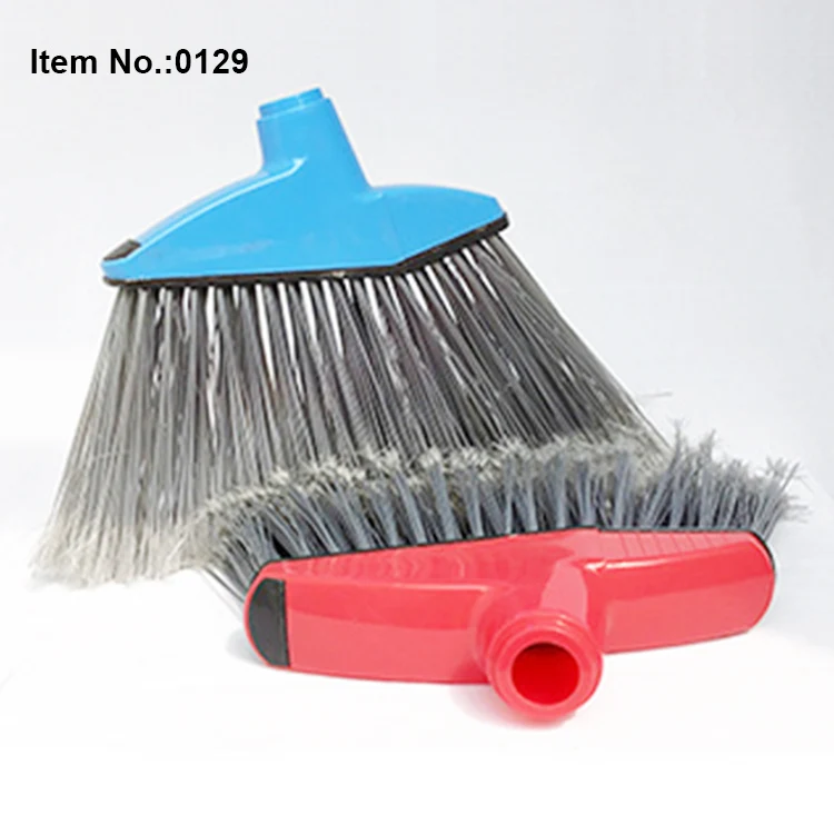 HQ0129 USA supermarket large clean angle broom with metal broom handles
