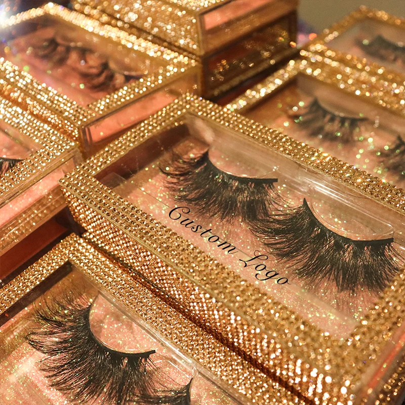 Оптовая продажа customeyelashepackaging Box Дело частный ярлык норковые ресницы поставщика индивидуальные Коробки из розового золота с бриллиантами