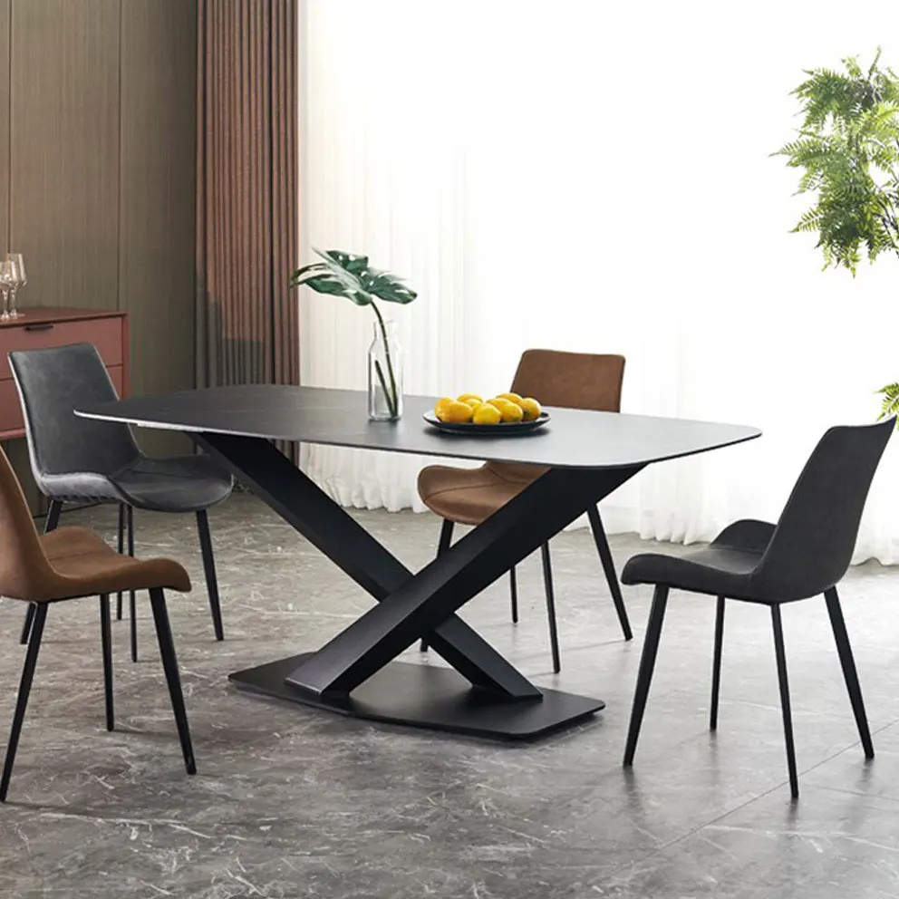 Factory price simple designed coffee dining cast iron metal table base gold for furniture leg