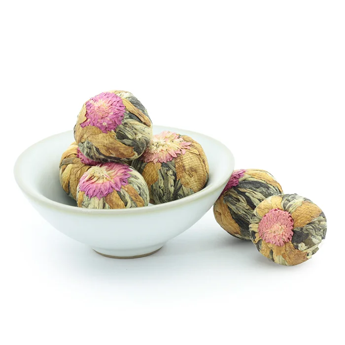 2024 New Product Private Label Wholesale Pack Organic  Dried Blooming Flower Tea Ball Detox Herbal Blossom Tea