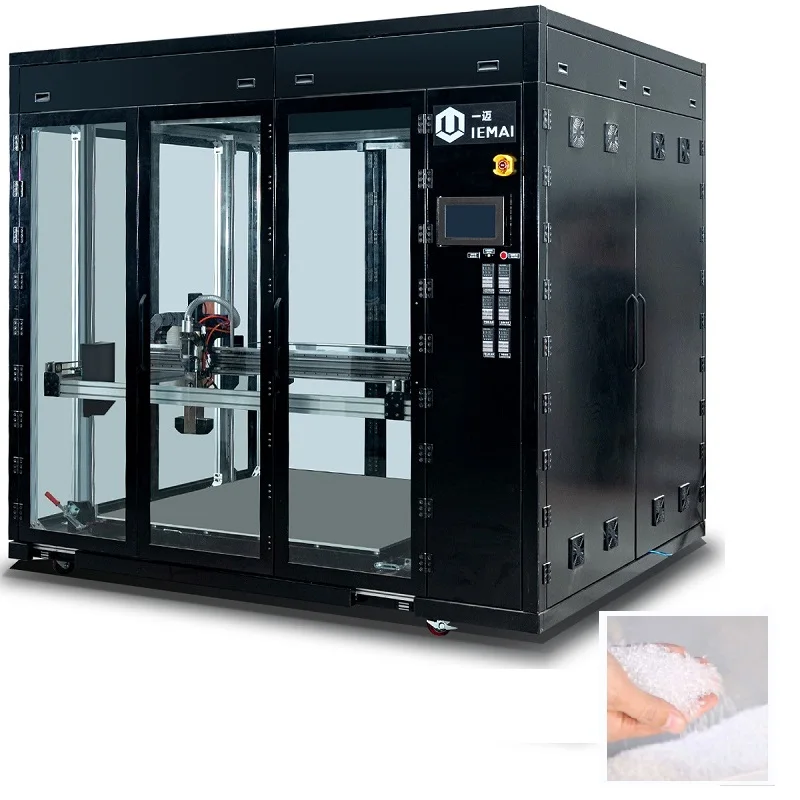 High Efficiency Rapid Prototyping Customized Pellet Extrusion 3D Printer With Automatic Feeding