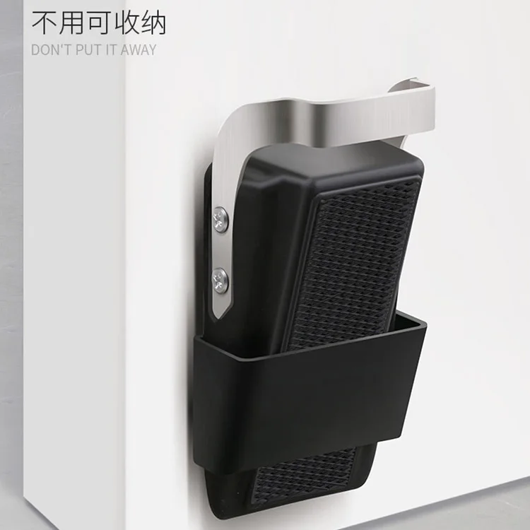 Wedge Security Door Stops with Door Holder Heavy Duty Gray Rubber Door Stoppers Works On All Floor Types