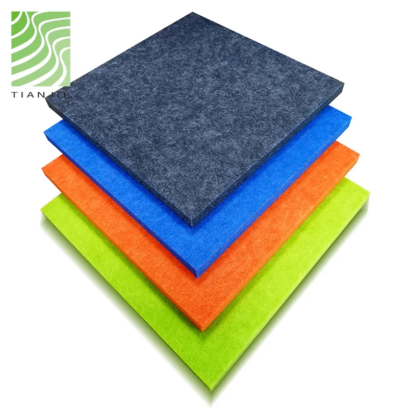 Acoustic panel wall decoration soundproofing sound proof polyfiber random diy acoustic foam polyester felt acoustic panel