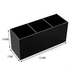 Acrylic Makeup Brush Holder Makeup Organizer Cosmetic Holder Lipstick Pencil Storage Container Transparent Storage Box Holder