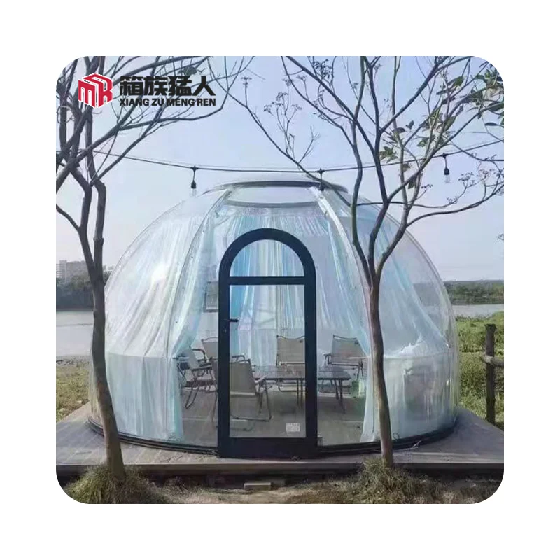 Luxury Dome Polycarbonate Transparent Starry Sky Outdoor Bubble House for Camping Home Hotel Dining Cafe