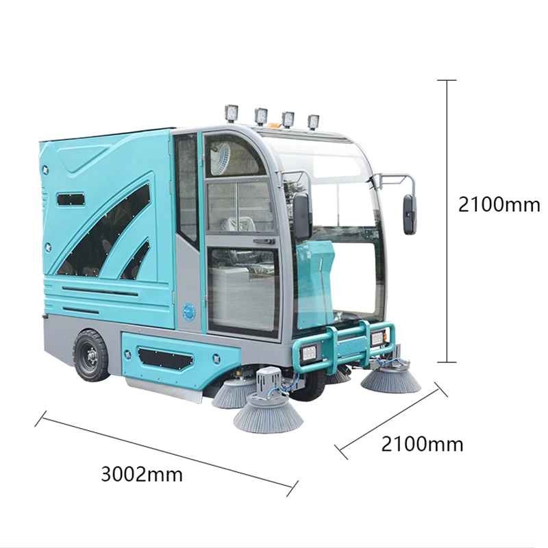 Street Floor Sweepers Borstels Industrial Sidewalk Leaf Collector  Automatic Ride On Road Sweeper Floor Cleaning Machine