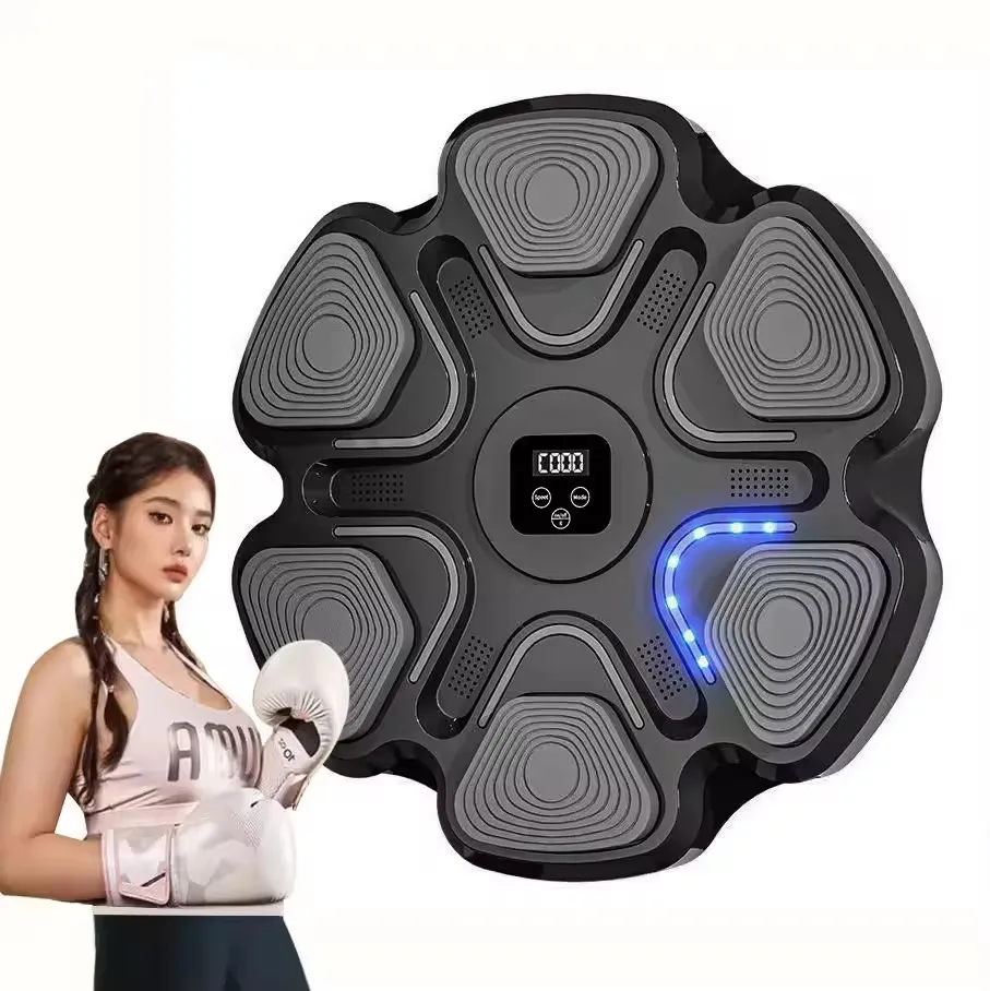 Home Indoor Gym Workout Wall Mounted Smart Bluetooth Boxing Target Music Boxing Machine with Gloves electronic boxing machine