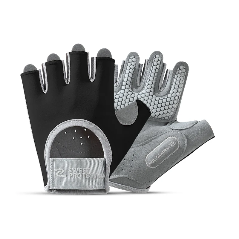 Custom Gel Padded Half Finger Sport Women Fitness Weight Lifting Gym Gloves