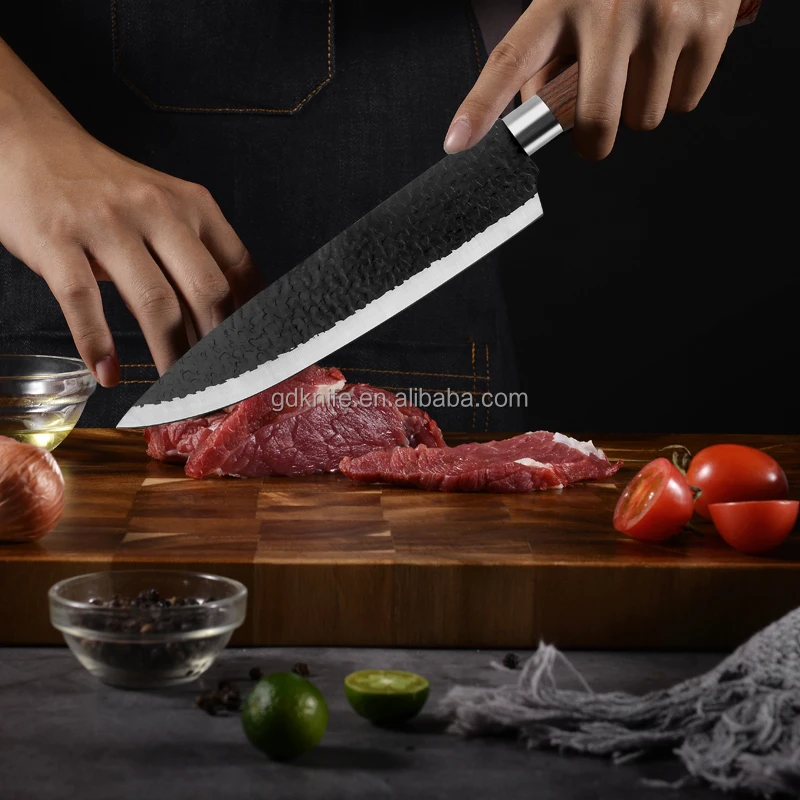 Yangjiang Professional Custom 8 inch Kitchen Meat Cutting Knives Stainless Steel Chef Knife