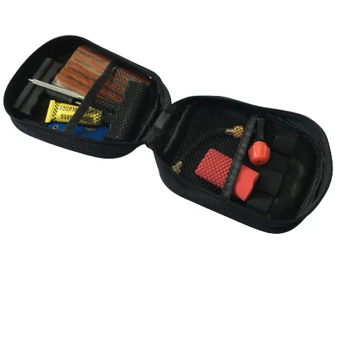 Набор для ремонта бескамерных шин мотоцикла с картриджем Co2 + шнуры цемент спуск и сумка переноски Isuzu