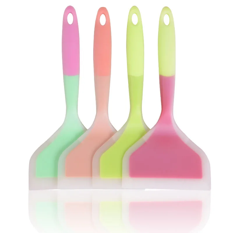 Food Grade Leaf Shape Silicone Cooking Utensils scraper tongue scraper baking spatula