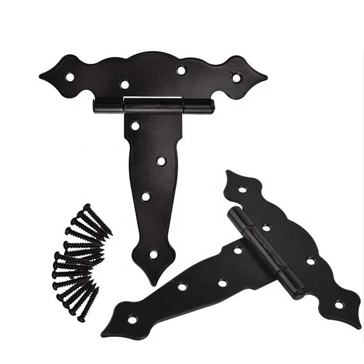 Decorative T Hinges Hardware Exterior Heavy Duty Folding Fence Gate T Hinges