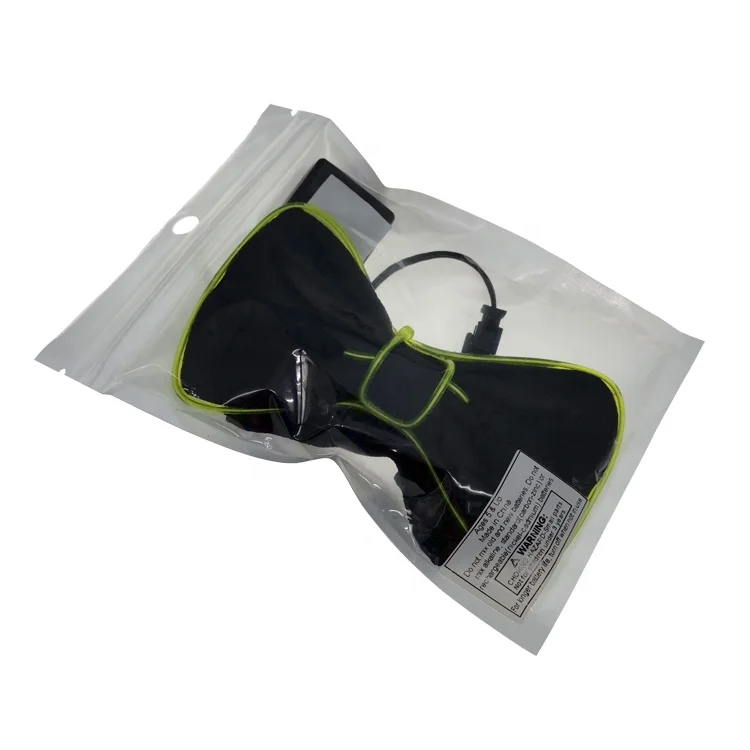 Wholesale Hight Quality Light Up Pink Bow Tie, Glowing EL Wire