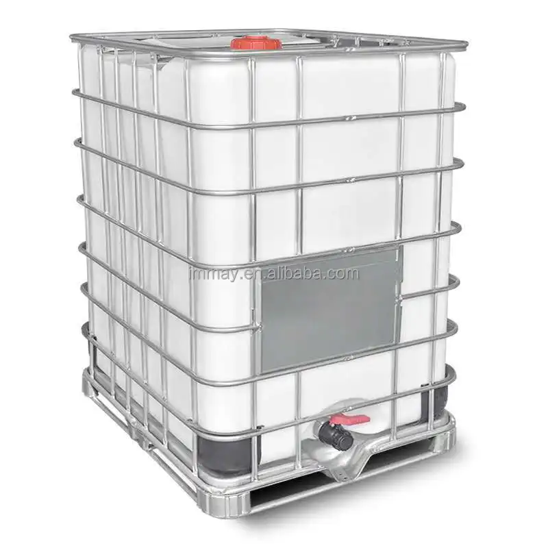 Galvanized Steel Frame 1500L Chemical Reagent Storage Ibc Tank 500L 1000L Plastic Storage Container