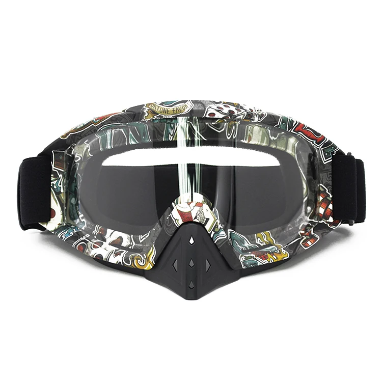 hot sale Motocross Goggles Custom Windproof Googles Moto Mtb Bike Motorcycle Eyewear With Nose Guard