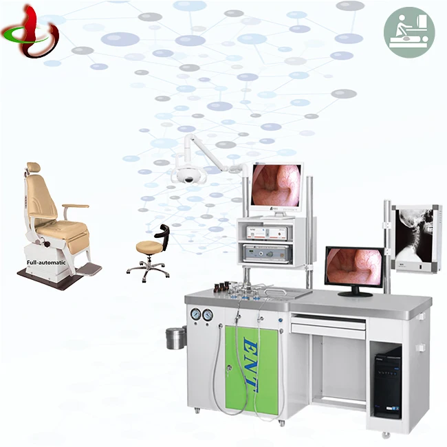 Hospital Ear Nose and Throat Ent Treatment Unit with patient chair and table unit